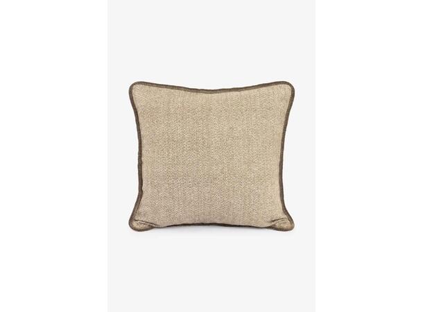 Putetrekk Famenne i resirkulert ull grønn herringbone 50x50 
