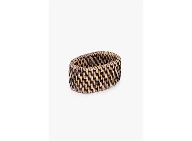 Rattan Minico serviettring 4 pk Brun Serviettring sett av 4 
