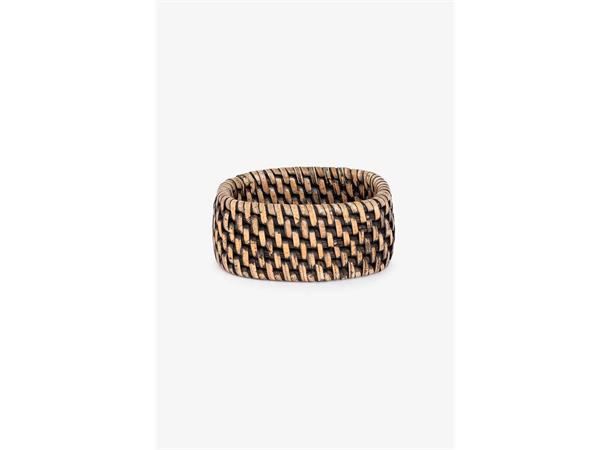 Rattan Minico serviettring 4 pk Brun Serviettring sett av 4 