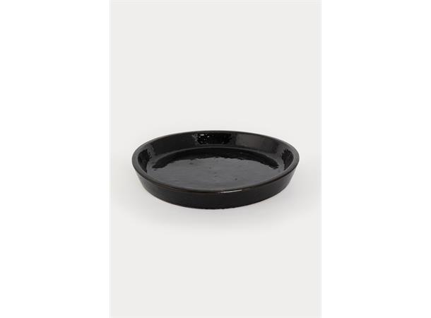 Fat keramikk svart glasert 36 cm 