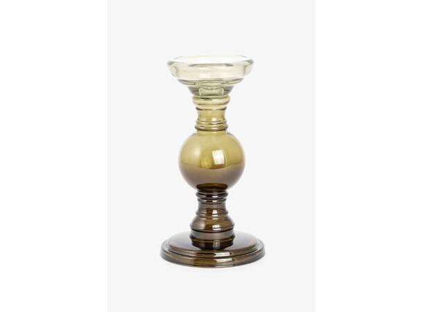Lysestake Århus i glass Grønn glassstake H 24 cm 