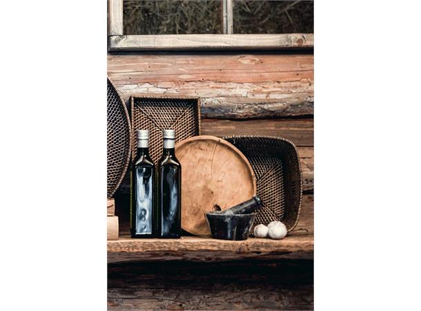 Brødkurv Rattan brun L/B 26 cm 