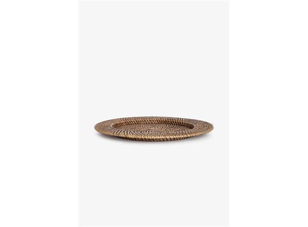 Dekketallerken Rattan brun Ø 33 cm 