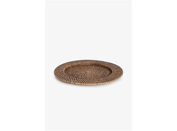 Dekketallerken Rattan brun Ø 33 cm 