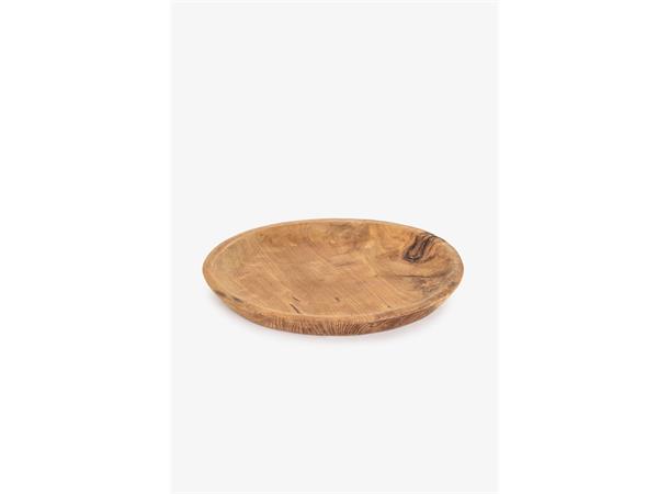 Tallerken teak, dekketallerken Ø 33 cm 