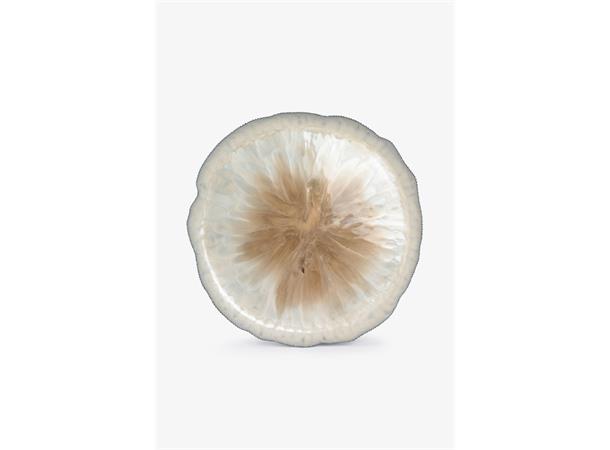 Fat emalje beige 60 cm i gaveeske 