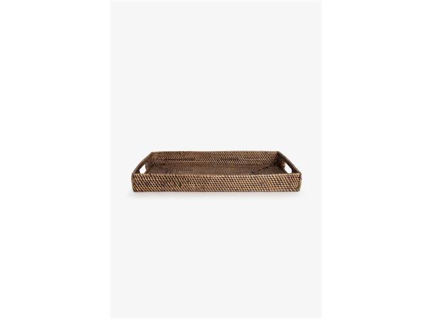 Brett rekt. Rattan brun 52x29 cm 
