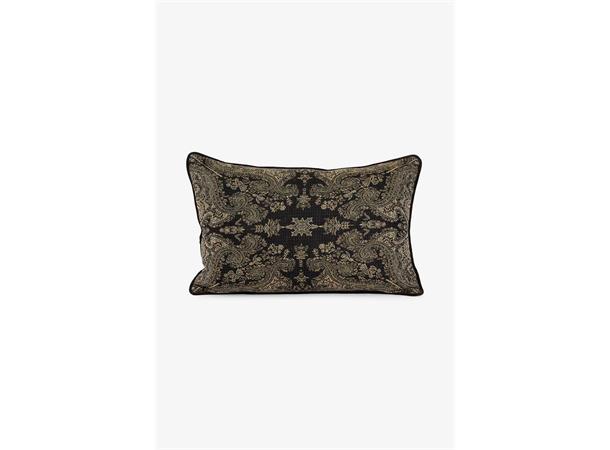 Putetrekk paisley ull grønn/svart 40x60 