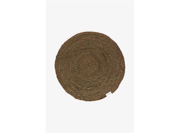 Dekkebrikke rund i jute 40 cm Oliven dekkebrikke 40 cm dia 